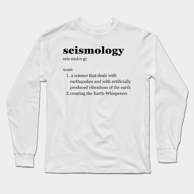 Seismology Long Sleeve T-Shirt by imperfectdesin